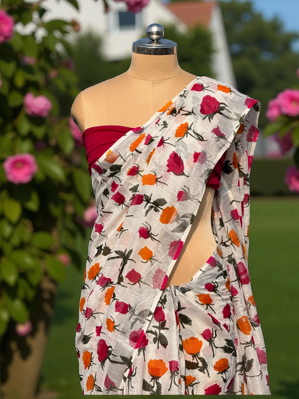 Gudasta - Linen Cotton Saree