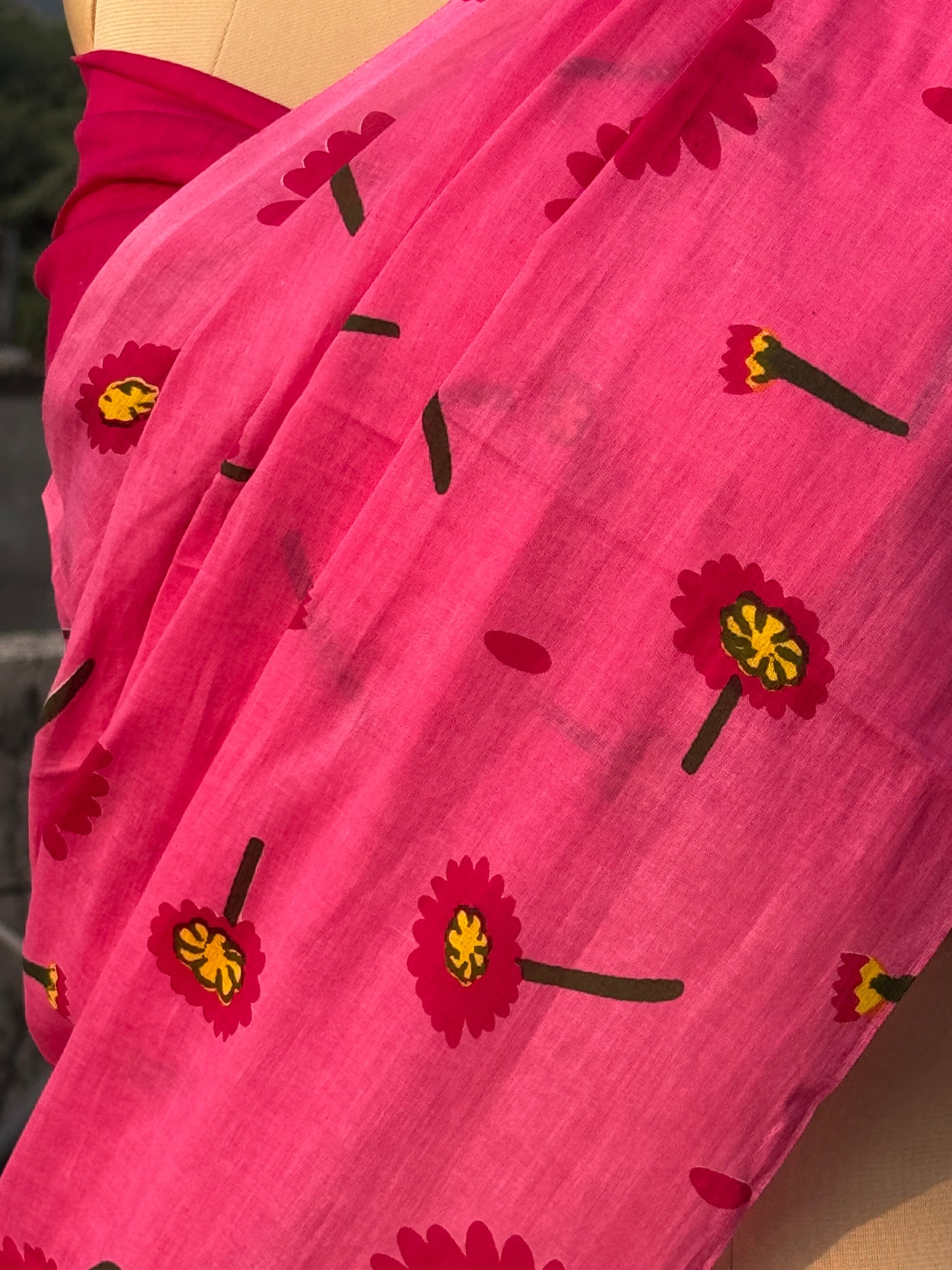 Phool Bahar – Handcrafted Mul Cotton Saree