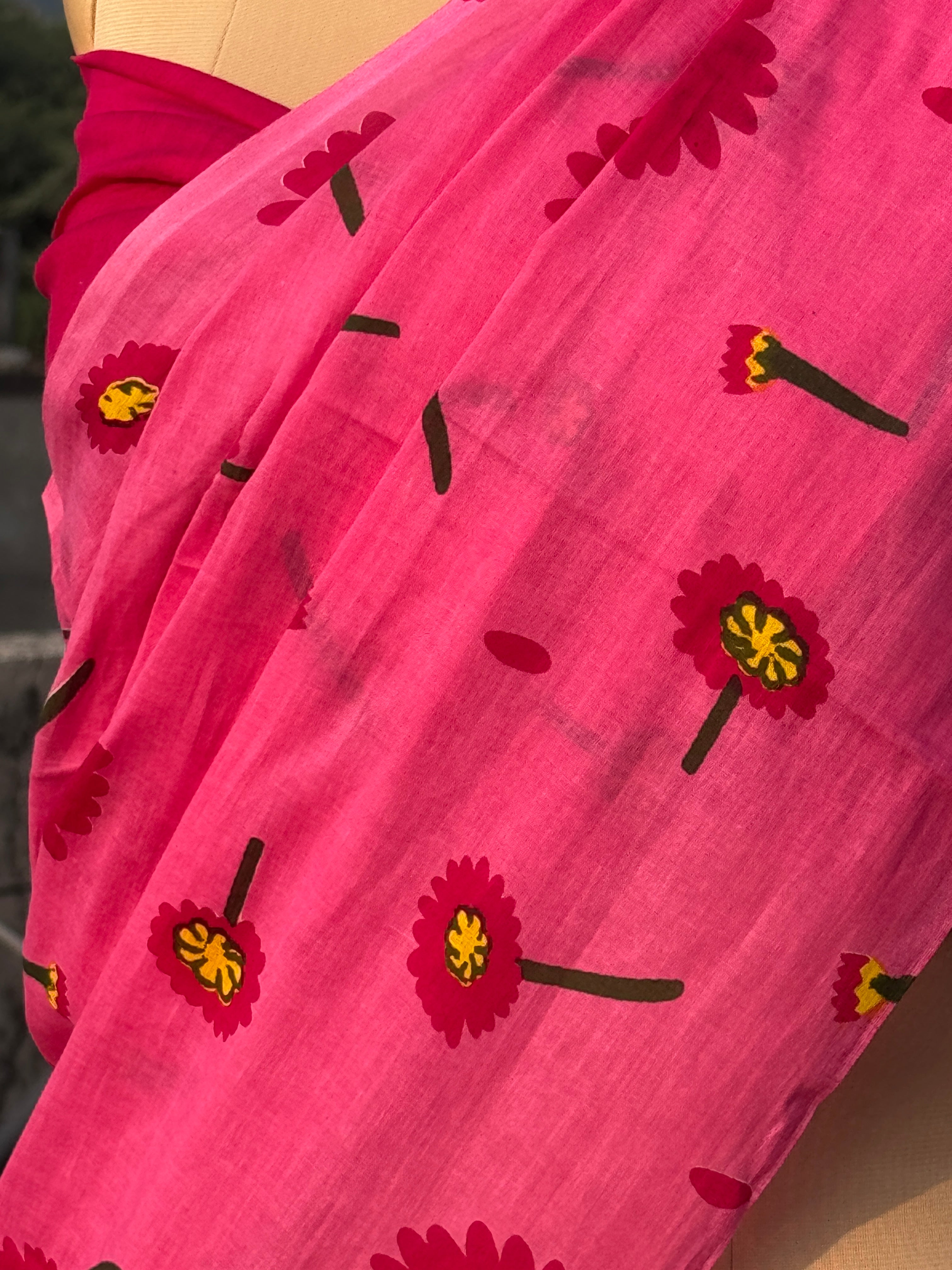 Phool Bahar – Handcrafted Mul Cotton Saree