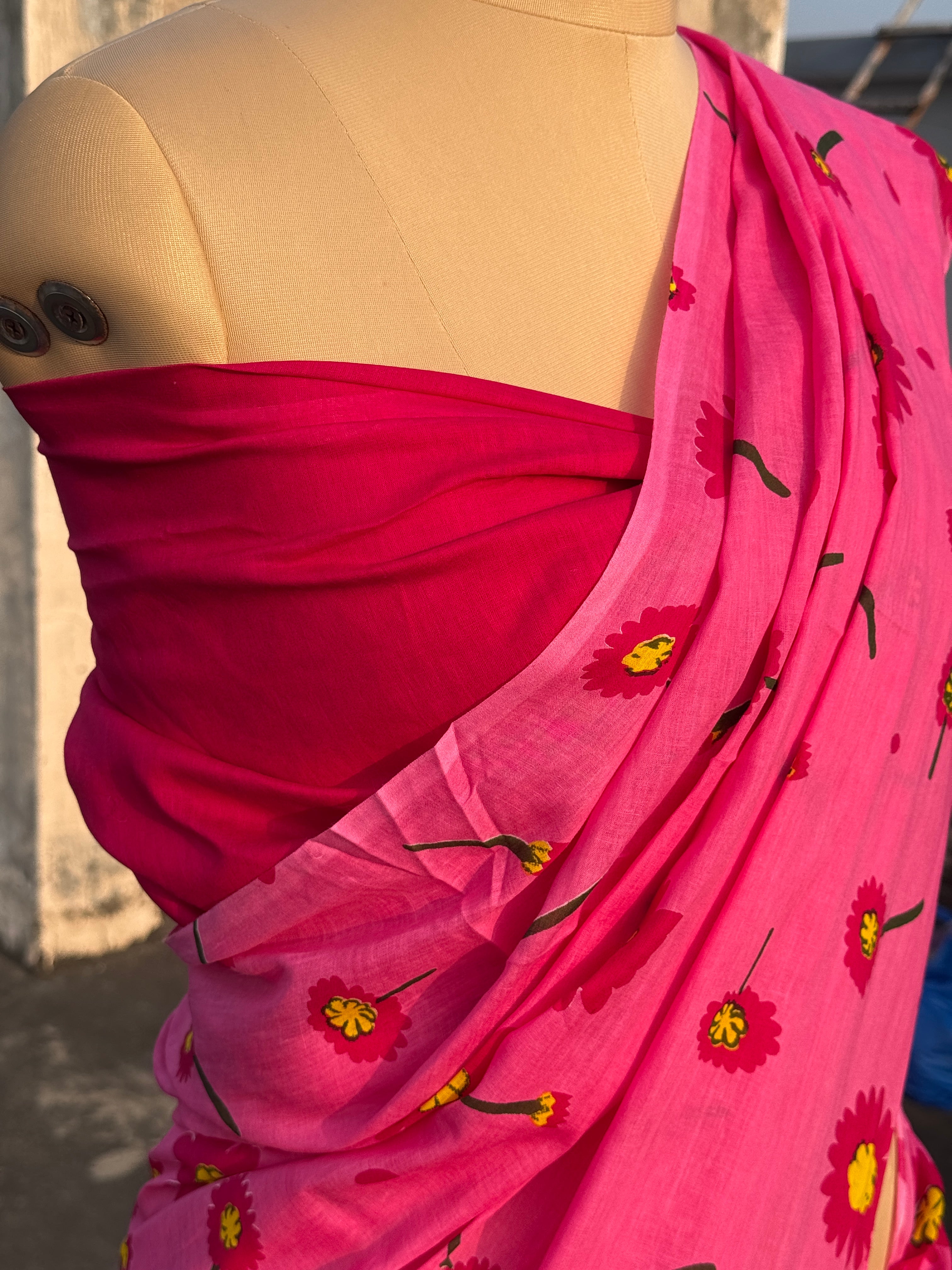 Phool Bahar – Handcrafted Mul Cotton Saree