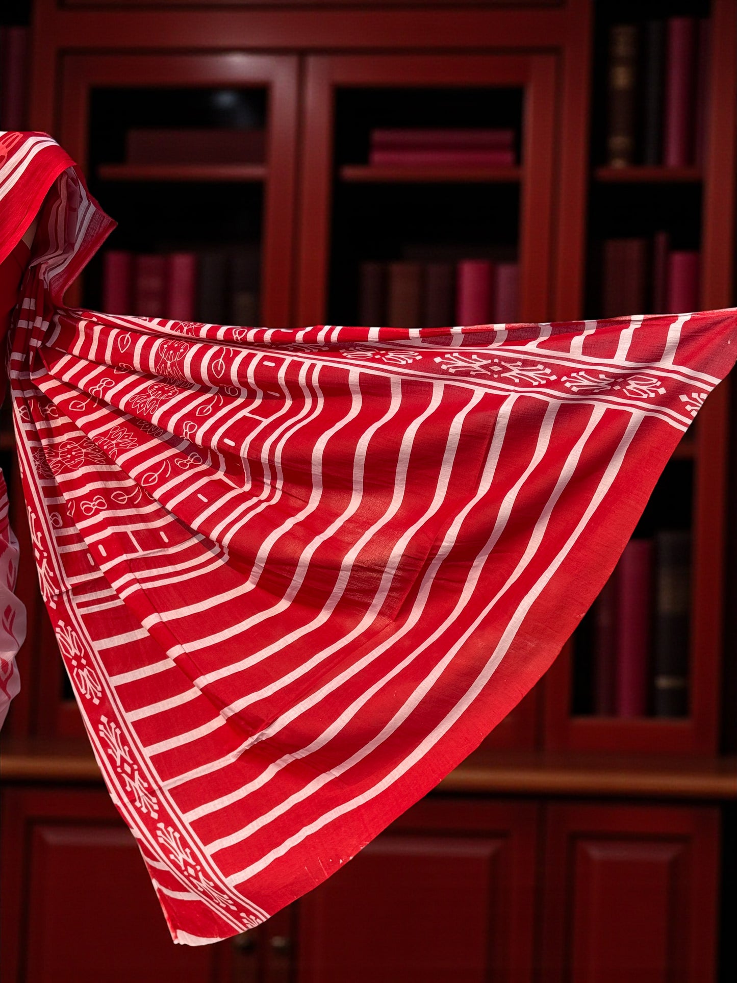 Tribal Print Mul Cotton Saree