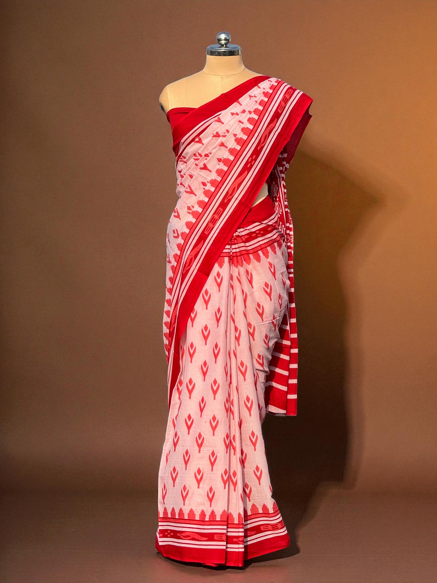 Tribal Print Mul Cotton Saree