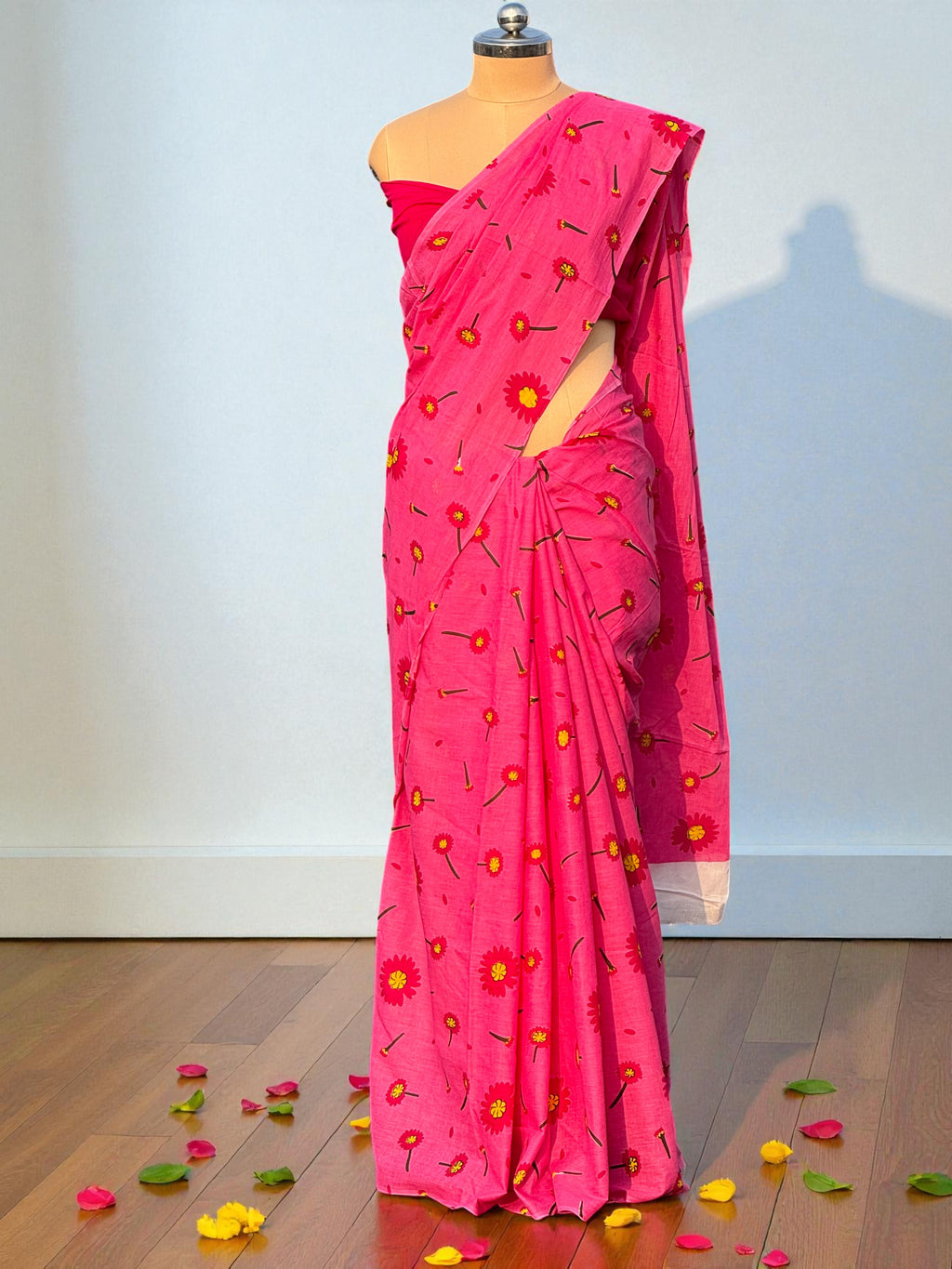 Phool Bahar – Handcrafted Mul Cotton Saree